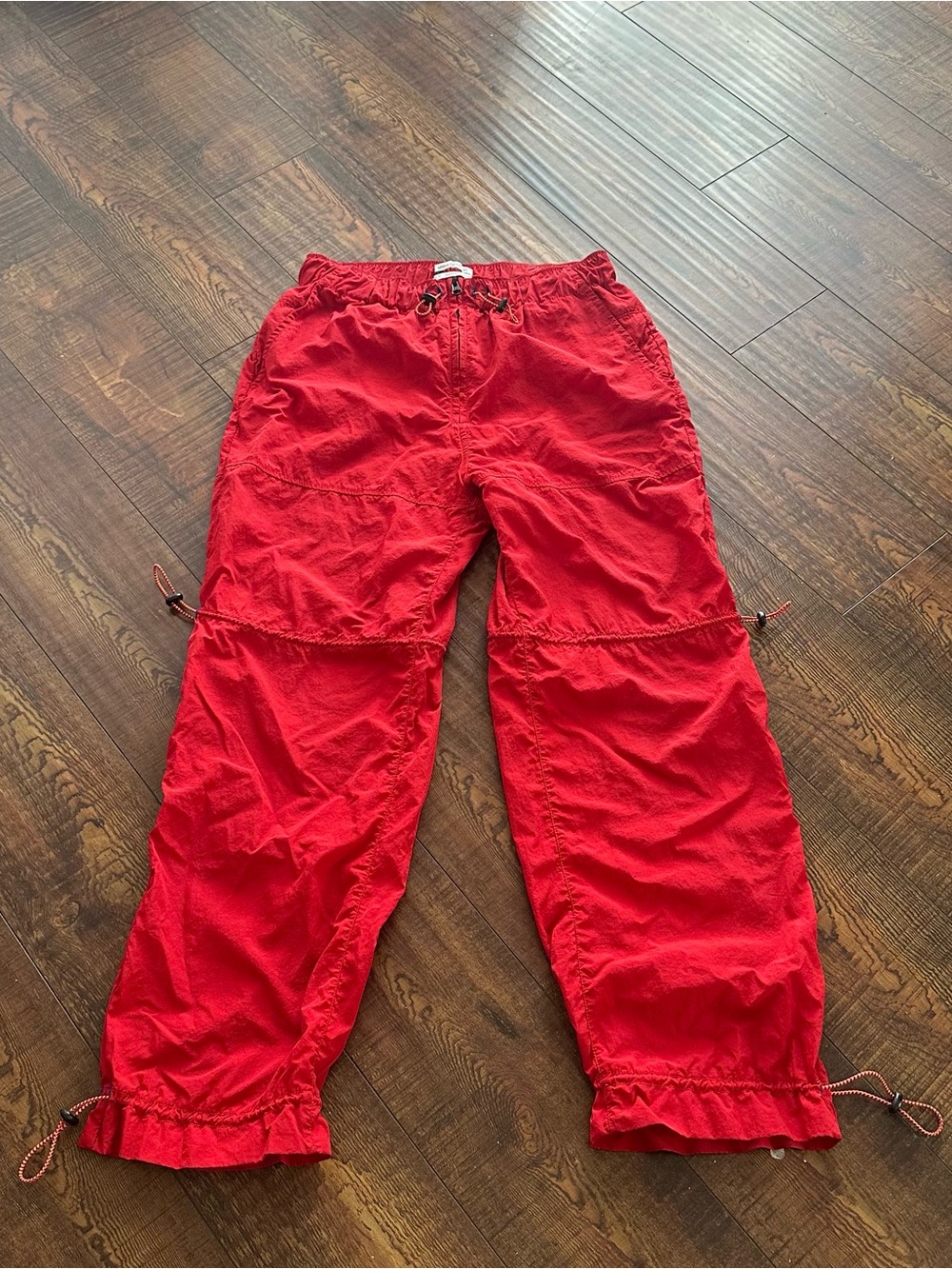 Urban Outfitters Red Convertible Drawstring Joggers woman M